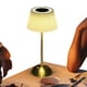 thumbnail image 3 of Lámpara Escritorio Mesita Noche Mesa Pequeña Plisada Recargable Por USB Inalámbrica para Sala Estar Oficina, 3 of 9