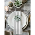 thumbnail image 3 of Grey Striped Cloth Napkins Washable Set of 1, Modern Farmhouse Gray White Stripes Reusable Dinner Table Napkins Cloth Bulk for Weddings Kitchen Restaurants Hotel Events Parties 20 x 20 Inch, 3 of 9