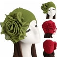 thumbnail image 4 of Eoperou Women Hat Big Flower Multi-purpose Lightweight Breathable Turban Cap for Outdoor, 4 of 8