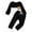 Black, variant on REDARER Boys Long Sleeve Color Blocking Crewneck Pullover and Pants Outfit for Toddlers and Kids,18-24 Months