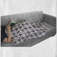 thumbnail image 6 of Ethnic Soft Flannel Fleece Throw Blanket, Vintage Eastern Mosaic from Medieval Times Art Axis Illustration, Cozy Plush for Indoor and Outdoor Use, 70" x 90", Pale Green Pale Grey, by Ambesonne, 6 of 6