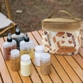 thumbnail image 2 of Bolsa de almacenamiento para condimentos al aire libre, juego de 7 piezas, bolsa de almacenamiento para botellas de condimentos para acampar, juego de tarros para condimentos, bolso de mano, 2 of 9
