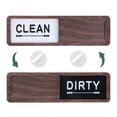 thumbnail image 1 of Uxcell Dishwasher Magnet Clean Dirty Sign Rectangle Heart Sign for Dishwasher, Dark Brown, 1 of 6