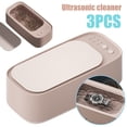 thumbnail image 1 of La Máquina Limpieza Ultrasónica Es Un Instrumento Limpieza Útil para Gafas Aparatos Ortopédicos Relojes Y Joyas Plata Que Se Limpiar Regularmente (rosa) Con Tres Niveles Sincronización., 1 of 5