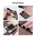thumbnail image 5 of Fantaslook Womens Plaid Shirts Flannel Shacket Jacket Long Sleeve Button Down Boyfriend Shirt Coats, 5 of 6