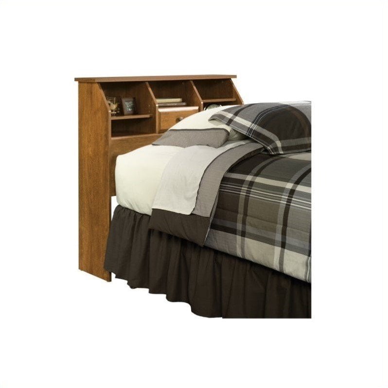 Sauder Shoal Creek Twin Bookcase Headboard in Oak