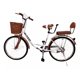 thumbnail image 1 of Bicicleta Urbana Vintage R24 Retro 2 Asientos con Canastilla Café, 1 of 6