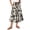 Black, variant on Women's Printed Casual Skirt Floral Pattern High Waist Flowy Midi Length Summer Fashion A Line Beige L