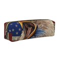 thumbnail image 1 of Balery Eagle With USA Flags Estuche de Lápices de Cuero Impreso, Estuche para Suministros de Arte, Estuche de Lápices con Cremallera, Estuche de Almacenamiento de Papelería, 1 of 7