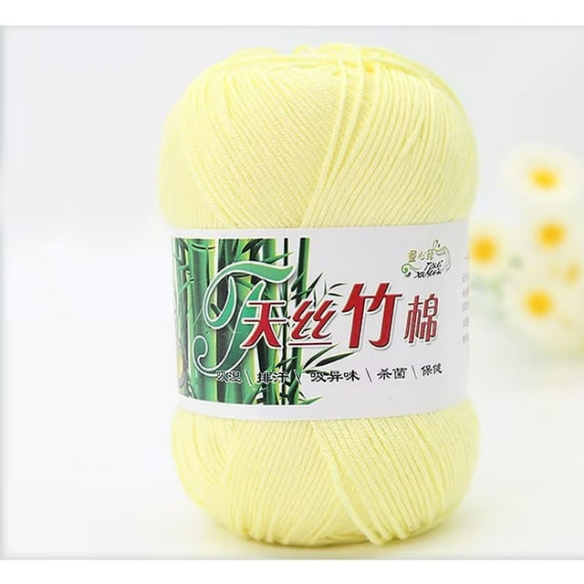 Dvkptbk Colorful Hand Knitting 50G Knitting Crochet Milk Soft Baby Cotton Wool Yarn