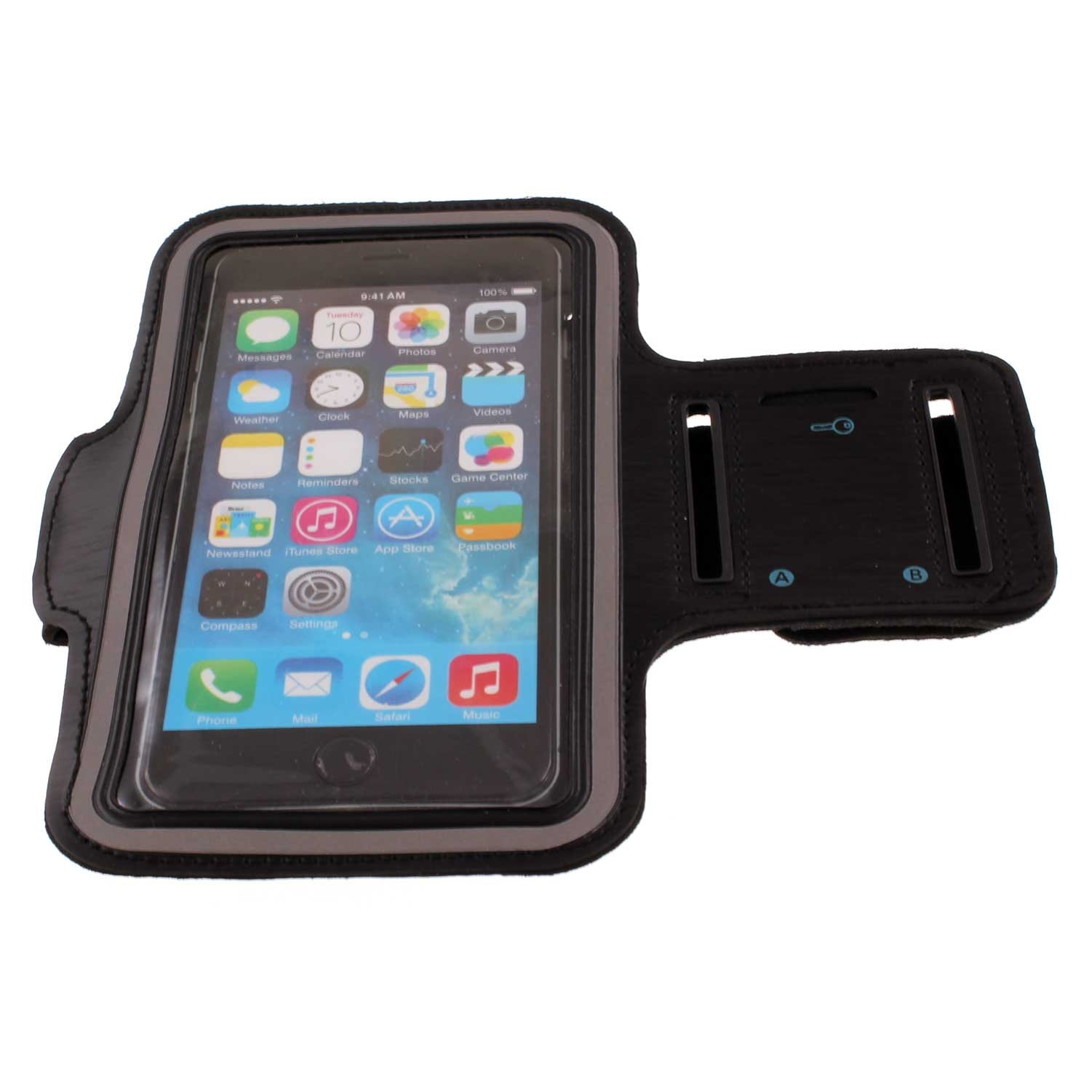 Sports Running Armband for iPhone 14 Pro Max/13 Pro Max/12 Pro Max/Pro Plus - Gym Workout Case Cover Band Arm Strap Reflective Water Resistant D5X