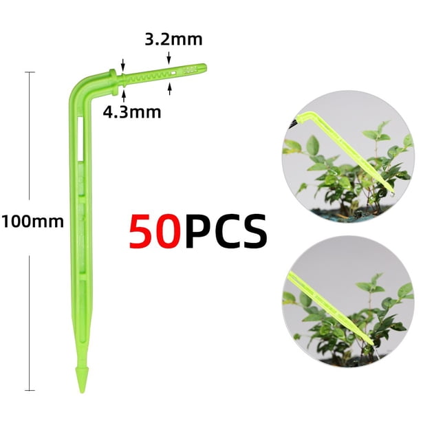 Bend Arrow Drip Irrigation Watering System Kit 2L 4L 8L/H Dropper 3/5mm Hose 4-Way 2-Way Connector Garden Pot for Greenhouse He Qiyong unisex