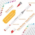 thumbnail image 4 of Juego de rotuladores de alcohol AnyMark de doble punta, 61 colores con funda, 4 of 6