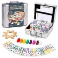 thumbnail image 1 of Dominoes Playbees Tren Mexicano doble 12, 91 fichas, 1 of 9
