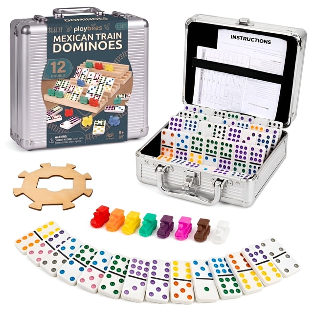 Dominoes Playbees Tren Mexicano doble 12, 91 fichas