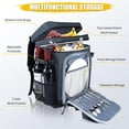 thumbnail image 5 of HOMEYA 40 Cans Large Capacity Insulated Cooler Backpack Leak Proof Thermal Bag for Picnic Beach BBQ, Gray, 5 of 7