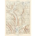 thumbnail image 3 of USGS 14x18 Black Modern Framed Museum Art Print Titled - Tully New York Quad - USGS 1900, 3 of 5