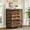 Brown, variant on Fnova 5-Drawer Mobile Storage Cabinet with Wheels, Industrial Wooden File Cabinet for Office, Home, Study, Bedroom, Under Desk Organizer