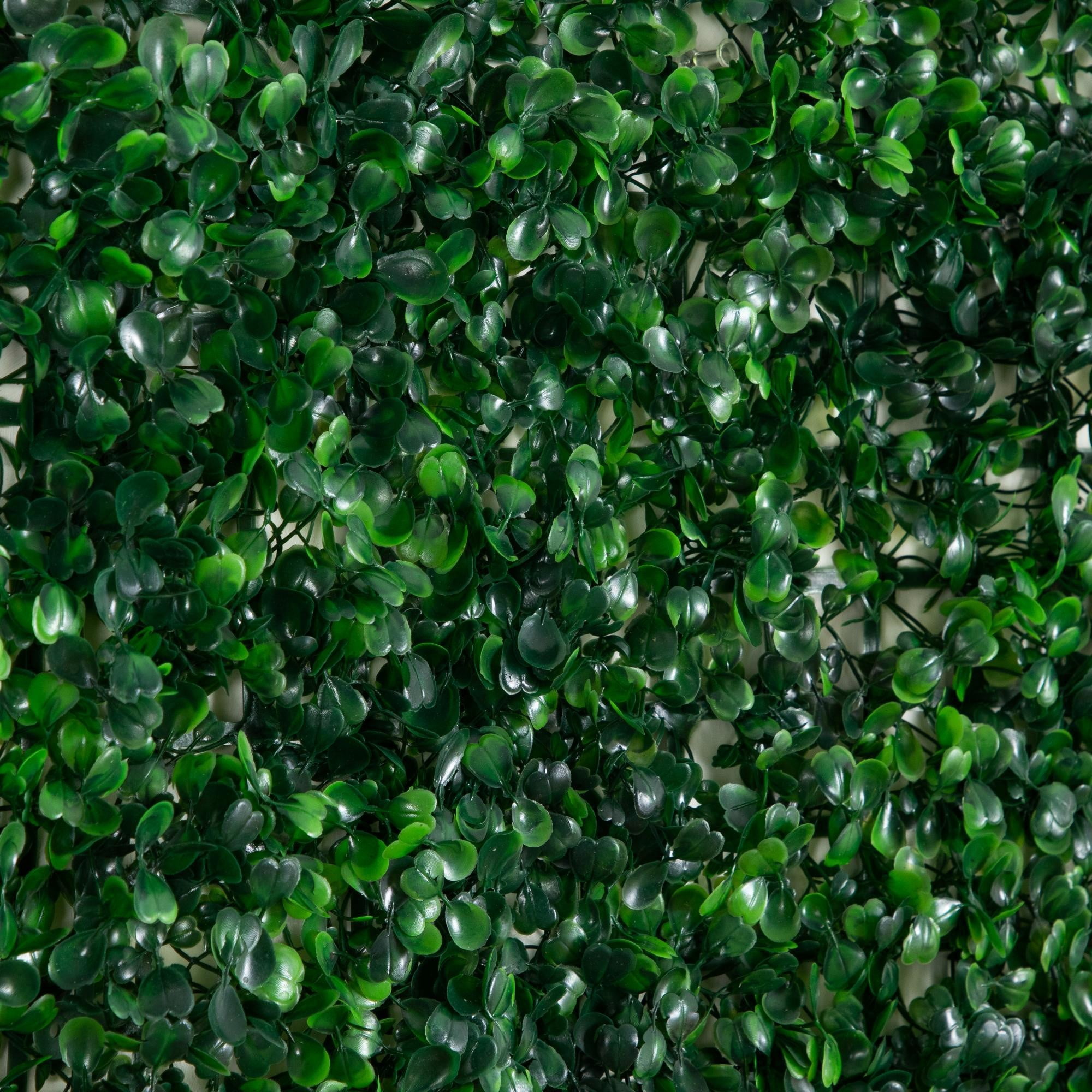 20in. x 20in. Artificial Boxwood Mat Wall Panel - Set of 12