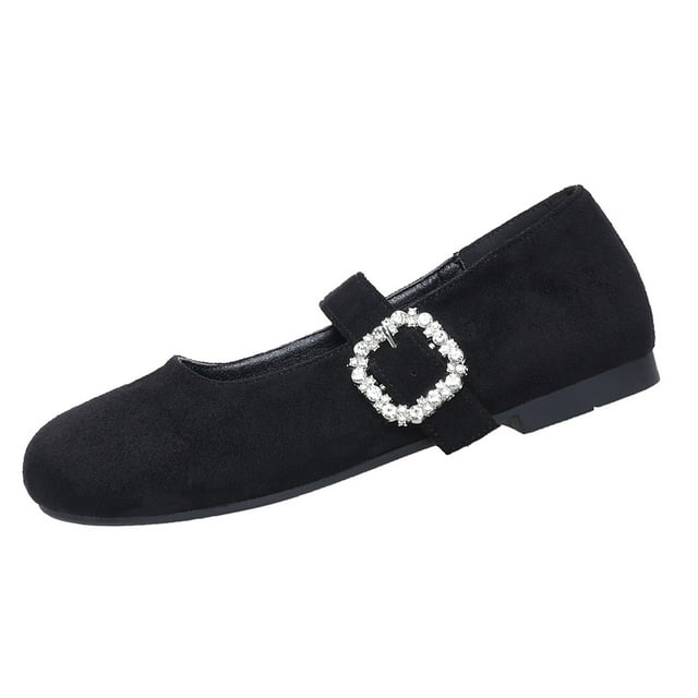 Black Loafers For Ladies Slip On Casual With Soft Sole Design Very Comfortable For Summer Everyday Wear At Home Or For Short Trips Size 36