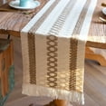 thumbnail image 3 of AUQ Table Runner,Bohemian Style Charm Table Runners,Tassel Accents and Crochet Patterns Enhances Your Home'S Character Table Mats,Style27,30*183cm, 3 of 4