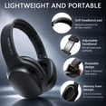 thumbnail image 4 of AEWLYLI Noise Cancelling Headphones, Foldable Over Ear Stereo Headset with Microphone, S31 Black, 4 of 9