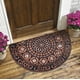 thumbnail image 5 of Felpudo Semicircular de Estilo Bohemio | 40X60Cm | Alfombrilla Antideslizante para Entrada | Tejido de Terciopelo Cristal | Lavable | Material: Poliéster, 5 of 5
