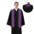 thumbnail image 4 of Haiem Retro 80s Style Pattern Graduation Stole 2024 | Premium Satin Sash for Graduation Ceremony, 4 of 7