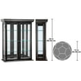 thumbnail image 4 of Design Toscano Country Tuscan Hardwood Wall Curio Cabinet: Ebony Black Finish, 4 of 5