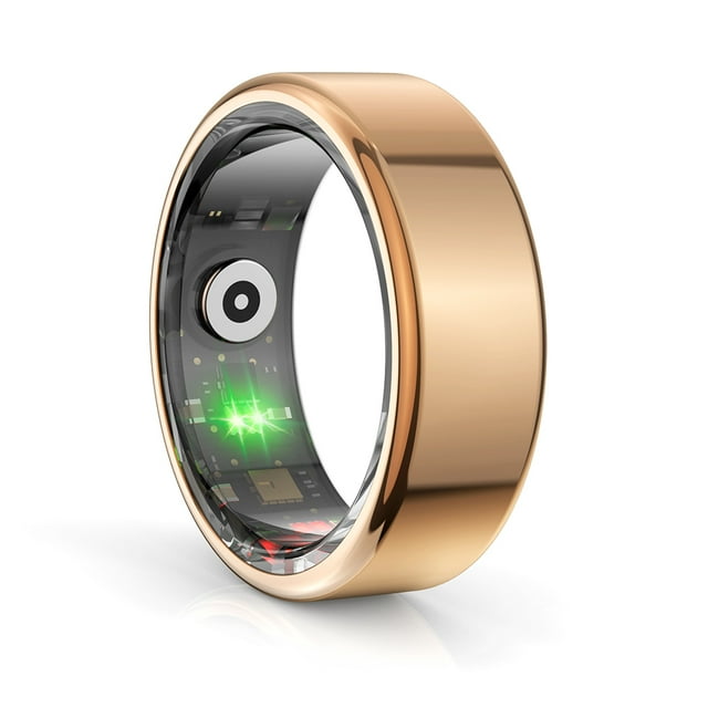 Heart Rate Tracker R02 Smart Ring 5.0 Compatible Con Dientes para Android IOS Azul