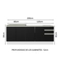 thumbnail image 3 of Alacena Gabinete Bajo Cocina Madesa Glamy 200 Sin Tarja BN, 3 of 5