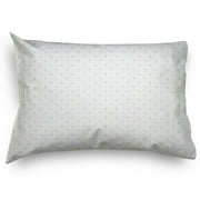 SheetWorld Twin Pillow Case, 100% Cotton Jersey Knit 20 x 26, Blue Pindot