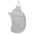 thumbnail image 2 of OUSITAID Mesh Laundry Bag Hanging Dirty Clothes Net Pouch Portable Storage Basket with Handle for Home Dorm  Gray, 2 of 10