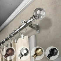 Central Design 4890-185 0.812 in. Dia. Remi Curtain Rod, Satin Nickel - 18-28 in.