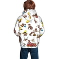 thumbnail image 3 of Curious George Boys' Hoodie Realistic 3d Print Graphic Hooded Sweatshirts With Drawstring, 3 of 5