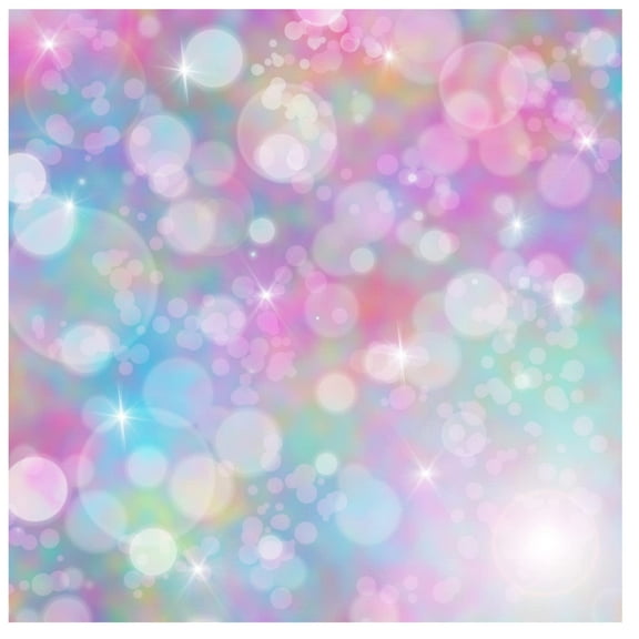 Printed Adhesive Vinyl Unicorn Bokeh (E) Pattern Permanent Adhesive