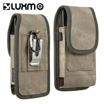 Luxmo #36 5.7" Universal Vertical Denim Pouch for Galaxy Note/1717 - Brown