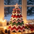 thumbnail image 5 of DIY Quilted Christmas Tree Kit - 3D Fabric Patchwork Christmas Tree Craft Set, Handmade Tabletop Holiday Decoration, Christmas Holiday Creative DIY Gift for Adults Beginners and Craft Lovers, 5 of 5