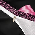 thumbnail image 4 of meiyoeat Pink Coquette Bow Bedding For Girls,Abstract Zebra Print Lines Duvet Cover Full For Kids,Black Reversible,3pcs(No Comforter), 4 of 6