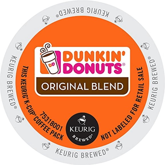 Dunkin Donuts Original Blend K-Cup Pods, 44 Cups (2 Pack)