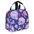 thumbnail image 2 of Fotbe colorful Skull mushroom rainbow Bolsa Térmica con Estampado y Forro de Aluminio Grueso Bolsa de Almuerzo con Bolsillo Frontal para Hombres y Mujeres, Ideal para Trabajo, Escuela, 2 of 8