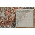 thumbnail image 6 of Feizy Kaia Transitional Medallion, Orange/Ivory/Blue, 7'10" x 9'6" Area Rug Sheen Bohemian & Eclectic Oriental Floor Rug for Living room Bedroom, 6 of 8