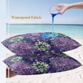 thumbnail image 4 of Lumbar Pillow Covers 20x12 Inch Set of 2, Purple Green Flowers Waterproof Outdoor Pillow Covers, Watercolor Vintage Botanical Decorative Cushion Pillowcases for Couch, Sofa, Bed, Garden, Patio, 4 of 9