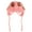 Pink, variant on Baby Trapper Hat Earflap with Chin Strap Cartoon Deer Antlers Animal Knit Cap