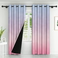 thumbnail image 3 of Lfeey Boho Floral Blackout Curtains for Living Room, Room Darkening Window Drapes, Yellow, 42x72 in, 3 of 6