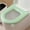 Green, variant on EVA Toilet Seat Cover, Lightweight, Rainproof, Non-Absorbent, Comfortable, Self-Adhesive Installation, Washable, Fits Most Standard Toilets