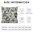 thumbnail image 5 of Shiartex Spring Black Easter Pillow Covers Rabbit Bunny Floral Leaf Butterfly Botanical Plants Print Decorative Throw Pillows Seasonal Pillow Cases Couch Bed Sofa Decor, 5 of 5