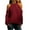 Burgundy, variant on IROINNID Long Sleeve T-Shirts for Women Lounge O-Neck Off Shoulder Solid Color Hollow Out Blouse Shirt Tops,Gray