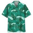 thumbnail image 3 of Camisa hawaiana con estampado de paracaidismo para hombre, camisas de flores tropicales con estampado 3D a la moda, blusa de manga corta con solapa y botones para verano, 3 of 5
