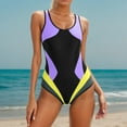 thumbnail image 2 of Womens One Piece Swimsuits Tummy Control Womens Bathing Suits Tummy Control Women's One Piece Swimsuit Swimsuit Block Swimsuit Thin And Sexy Swimsuit And Elegant Sun Swimsuit, 2 of 6